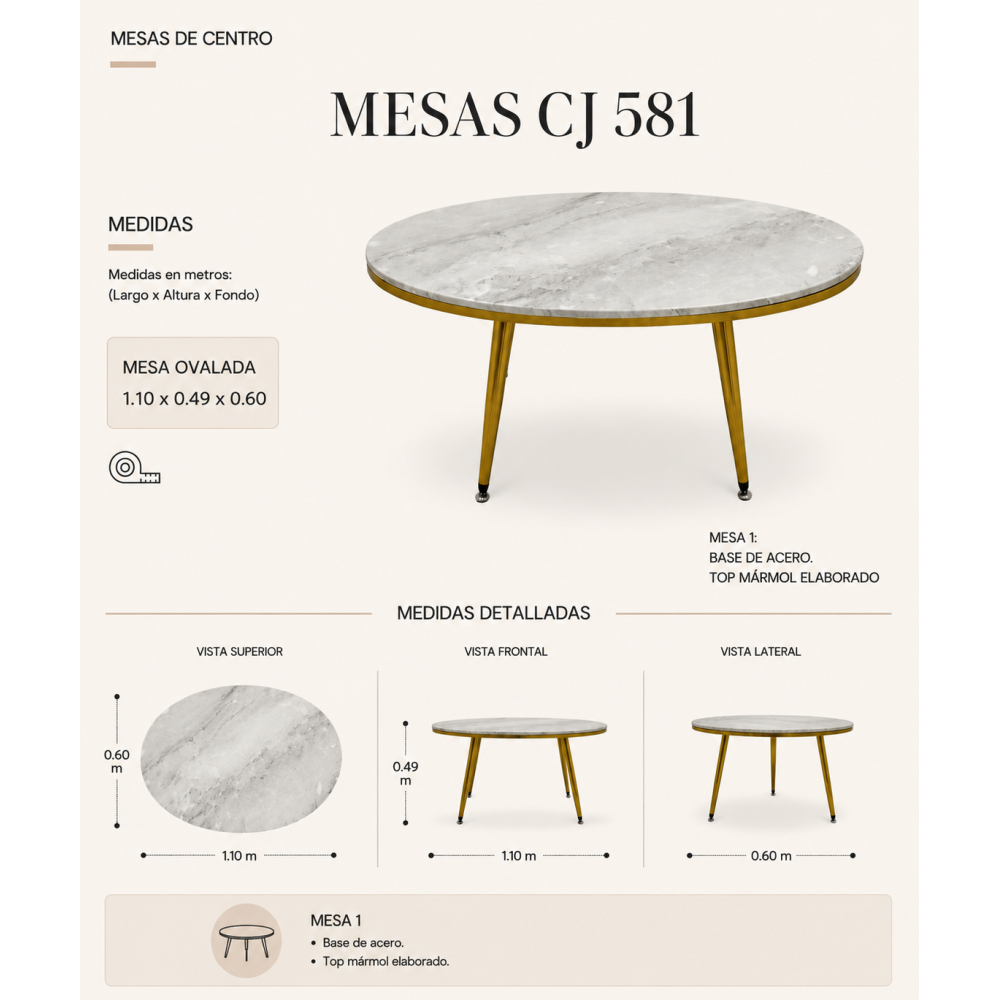 MESA DE CENTRO CJ-581