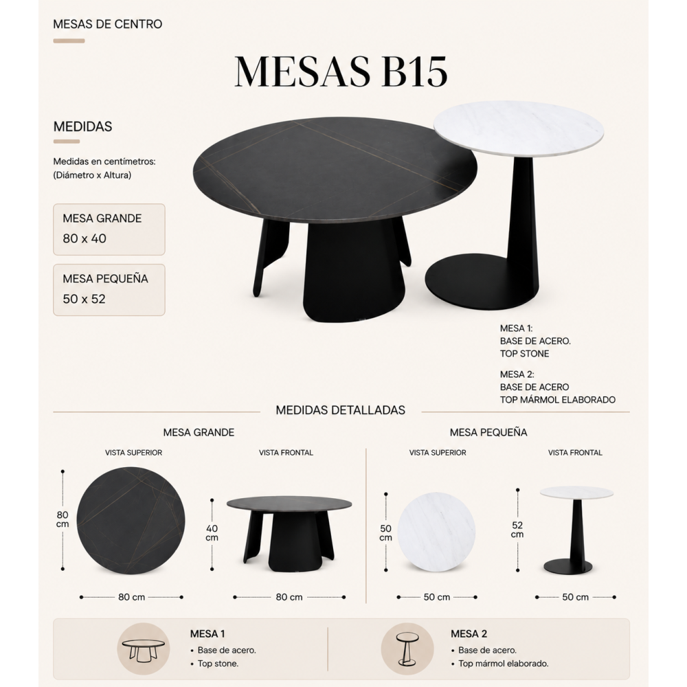 MESA DE CENTRO B-15